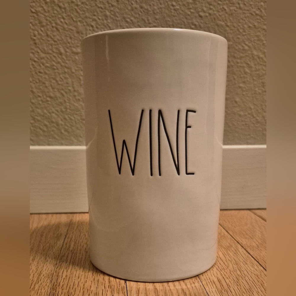 Rae Dunn Ceramic White Wine Chiller Holder - Artisan Collection